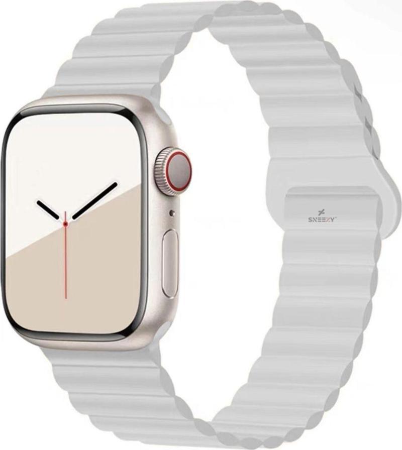 Apple Watch 49Mm Seri 8 Ultra Uyumlu Harmony Duo Magnetik Silikon Kordon