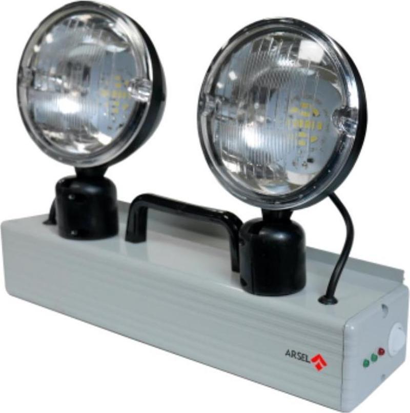 Versalite-LP VSA-214L (lifepo4) Acil Aydınlatma Armatürü Kesintide 180 Dak. Yanan 2x14 Led Lamba