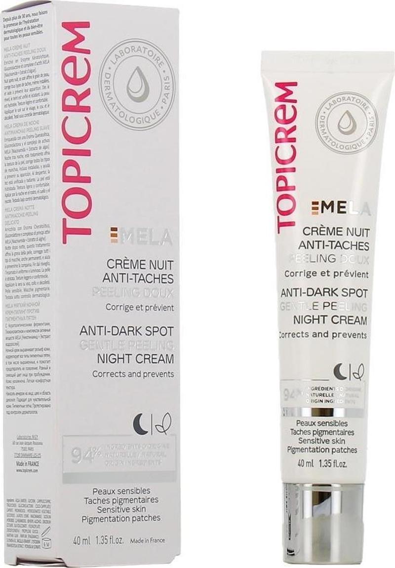 Mela Anti Dark Spot Gentle Peeling Lekeli Ciltler İçin Gece Kremi 40 ml