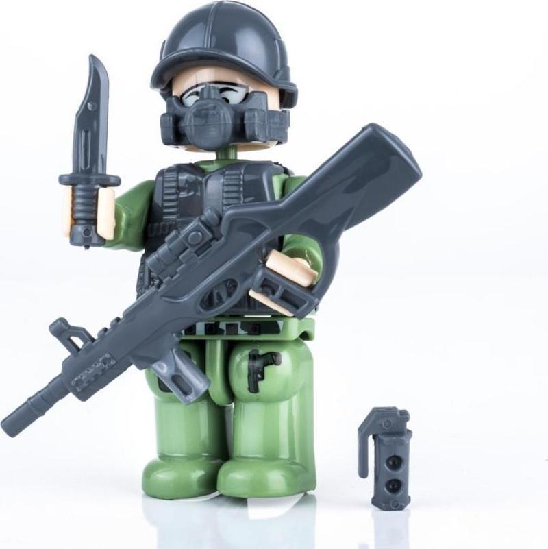 PVC Kutuda Küçük Asker Yapı Oyuncak (LEGO) BP-600