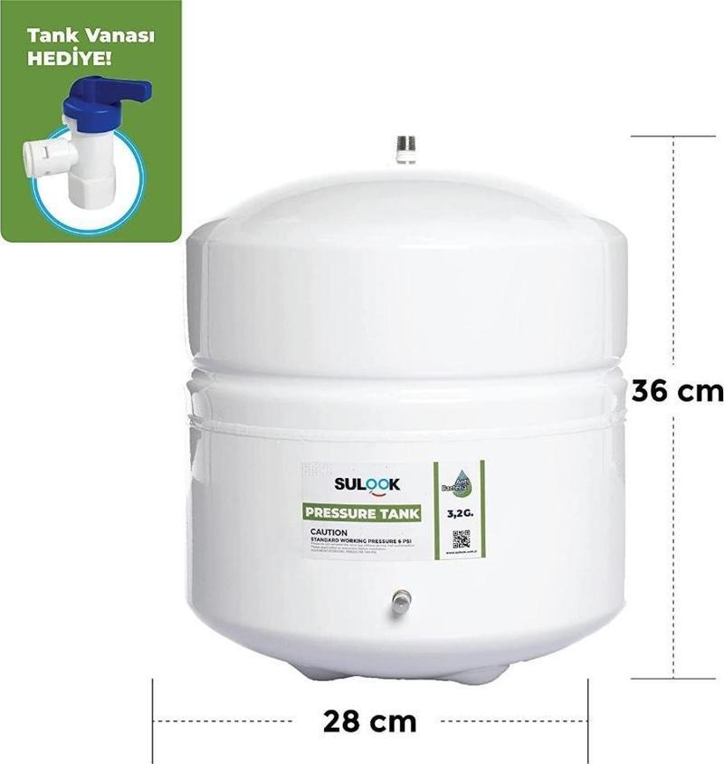 Su Arıtma Cihazı Genleşme Tankı 12 Litre (3.2 G)