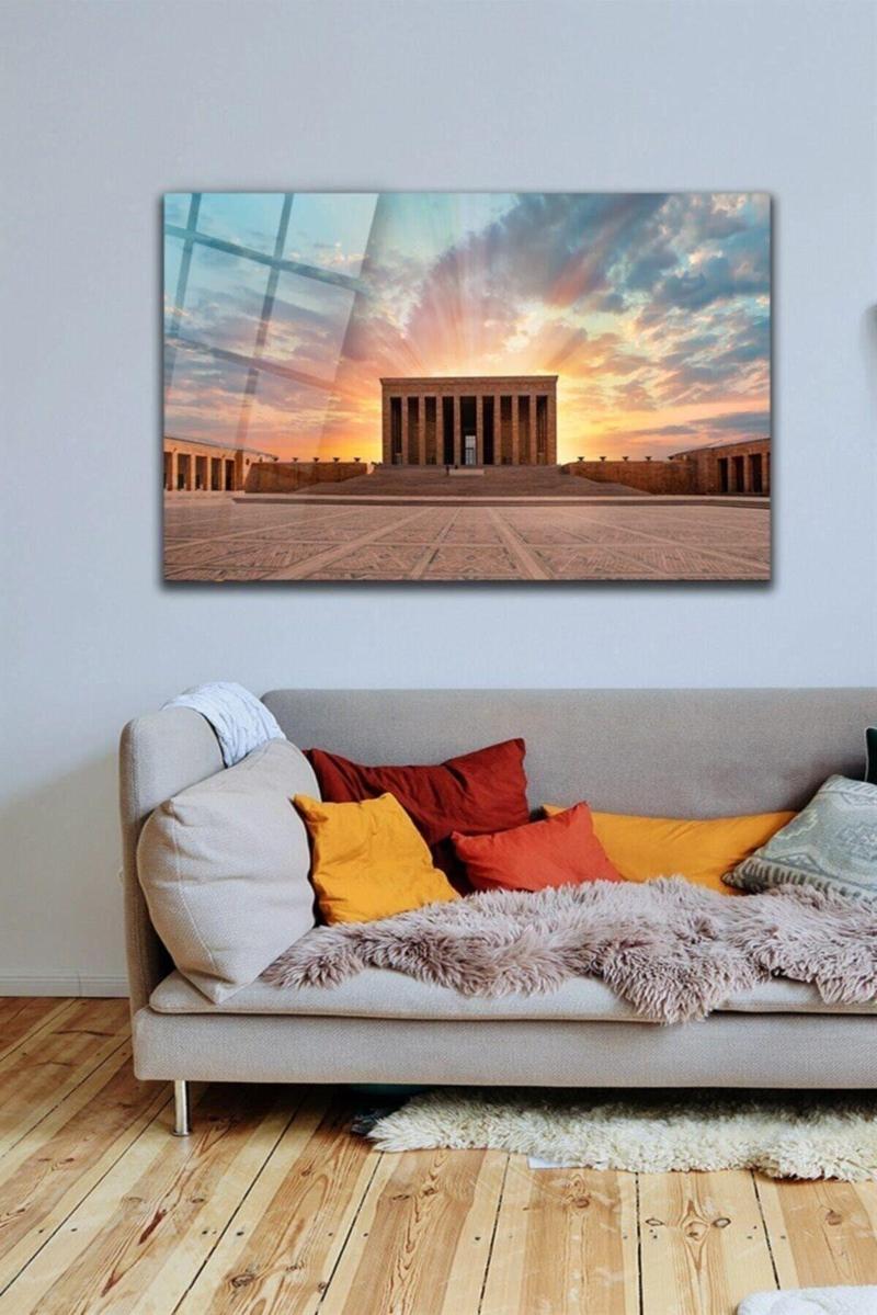 Anıtkabir Cam Tablo Duvar Dekarasyonu Ev Dekorasyon Duvar Tablosu Ev Hediyesi