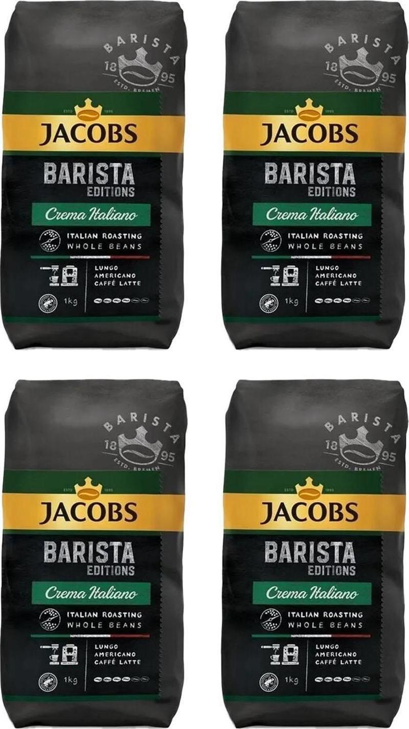 Barista Editions Çekirdek Kahve Crema Italiano 1 kg x 4 Paket