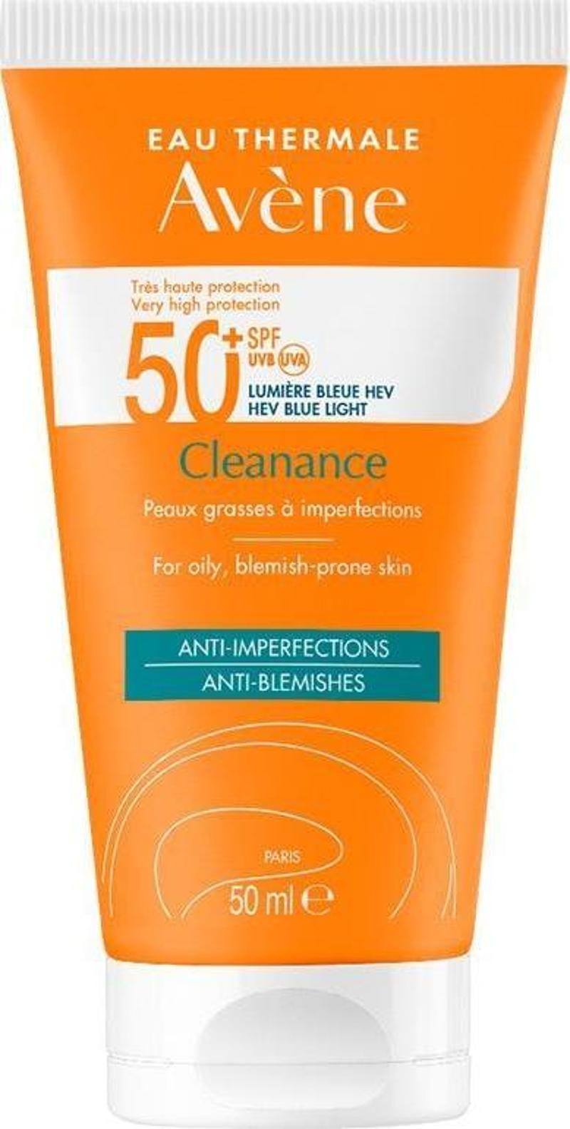 Solaire Cleanance SPF 50+ Yağlı Ciltler için Güneş Koruyucu 50 ml