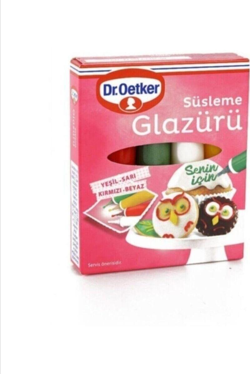 Kurabiye Glazürü Süsleme Glazürü 4 Renk