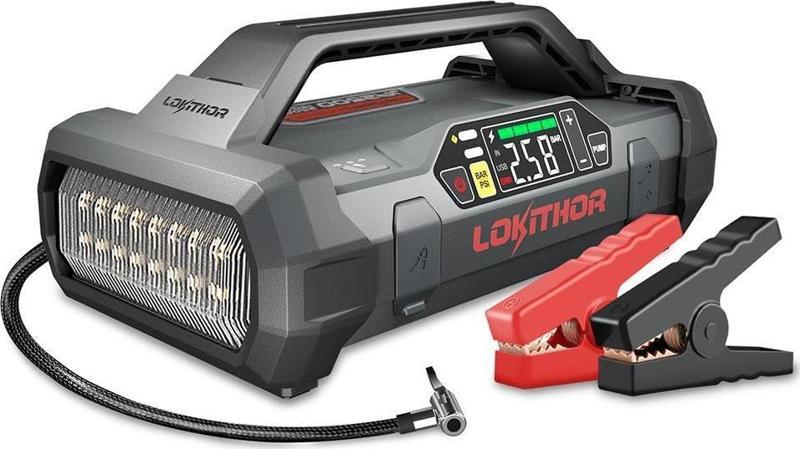 JA2500 12V 2500Amp LiFePO4 Akıllı Akü Takviye + Pompa + Powerbank + Led Lamba