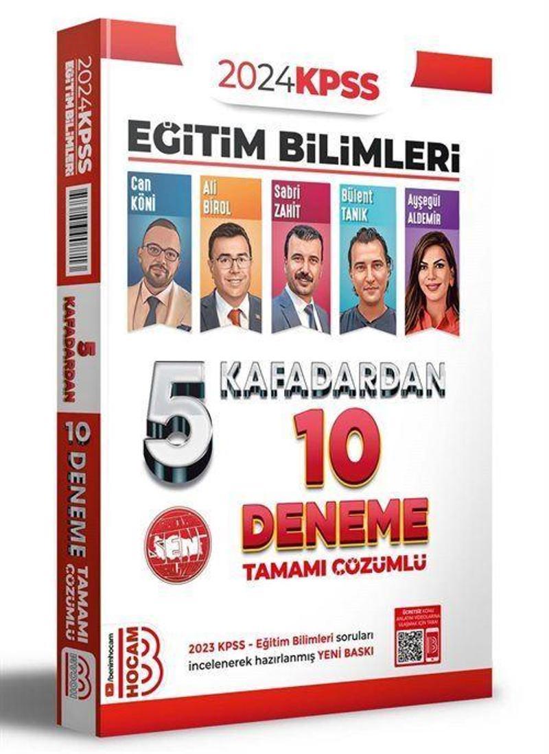 2024 KPSS Eğitim Bilimleri 5 Kafadardan Tamamı Çözümlü 10 Deneme