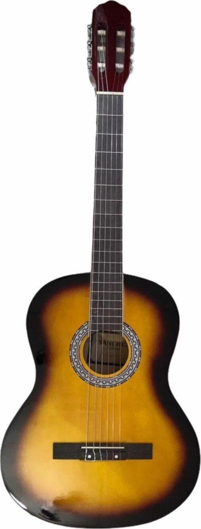 4/4 Sap Ayarlı Klasik Gitar Seti (Gitar-Kılıf-Metot-Pena) - Sunburst