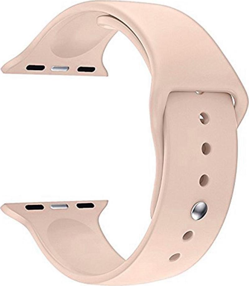 Apple Watch Series 5 44mm Silikon Kordon Rose Gold