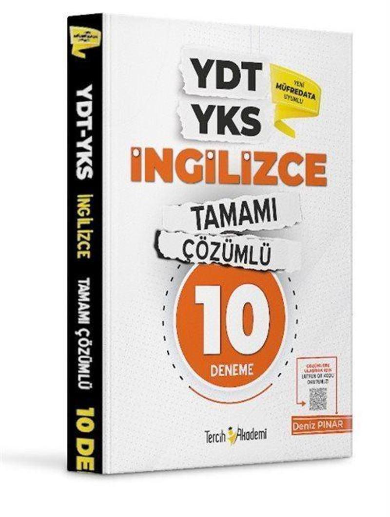 YDT YKS İngilizce Tamamı Çözümlü 10 Deneme