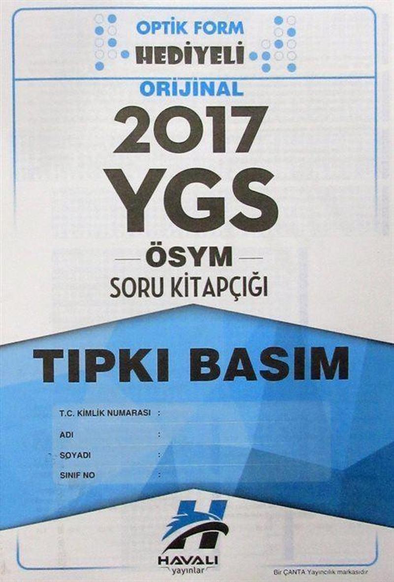 2017 YGS ÖSYM Soru Kitapçığı Tıpkı Basım