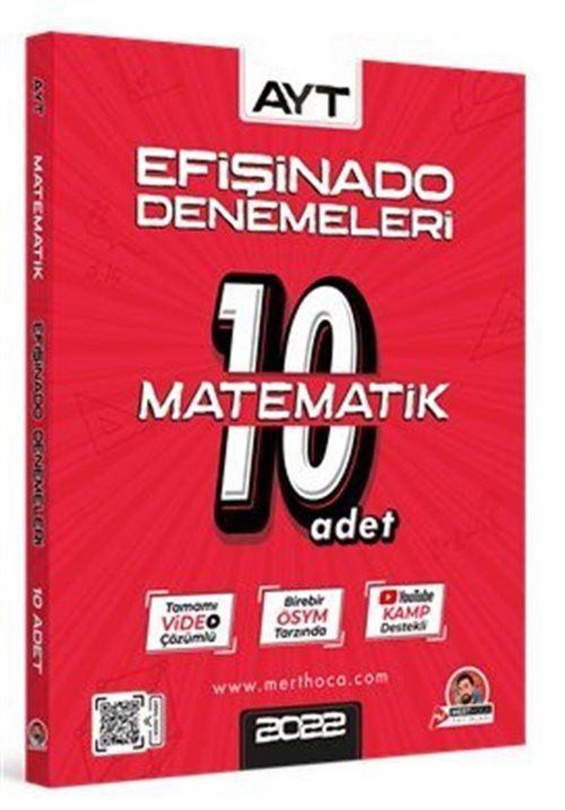 2022 Mert Hoca AYT Efişinado Matematik Denemeleri 10'lu Deneme