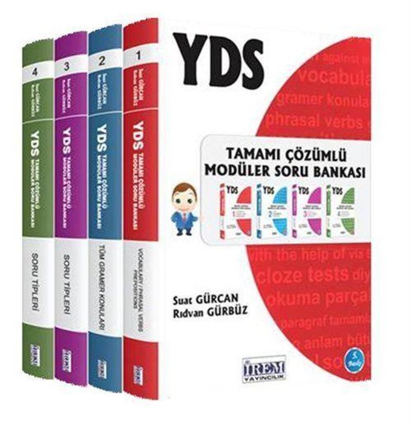 YDS Tamamı Çözümlü Modüler Soru Bankası Seti (4 Kitap)
