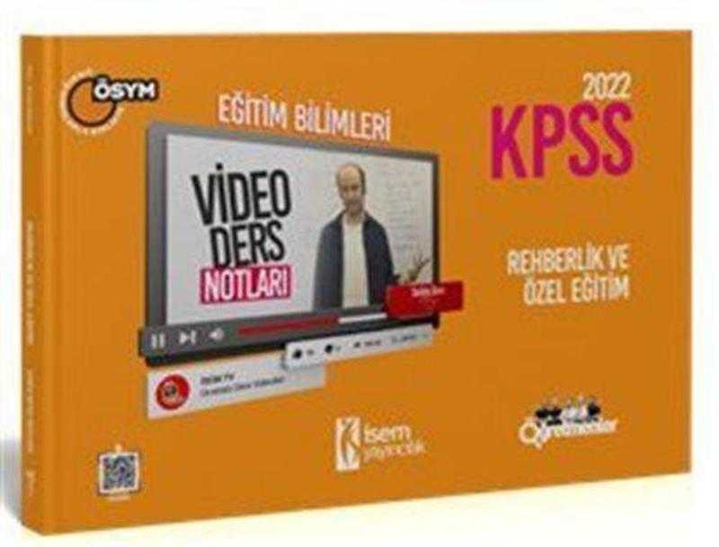 2022 KPSS Eğitim Bilimleri Rehberlik ve Özel Eğitim Video Ders Notları