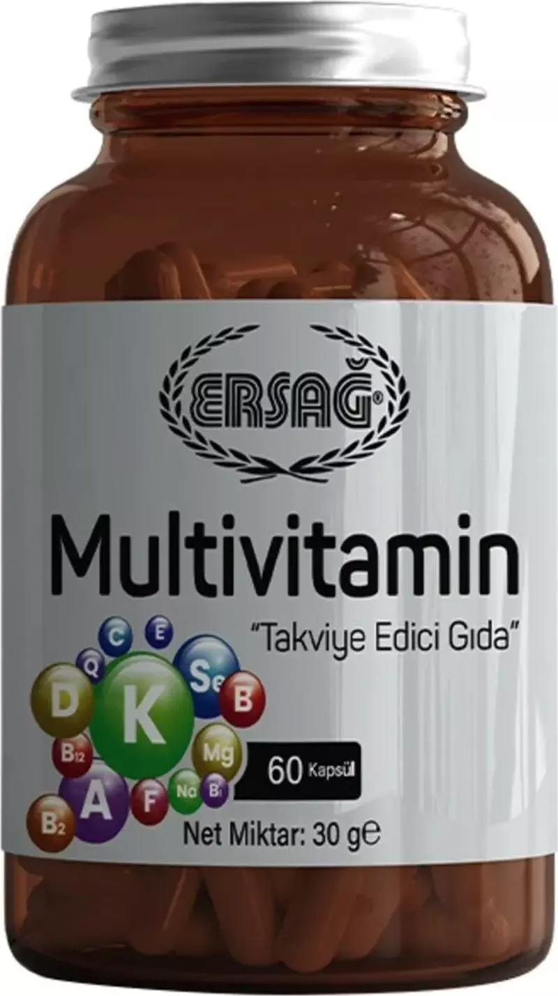 Multivitamin Takviye Edici Gıda 60 Kapsül