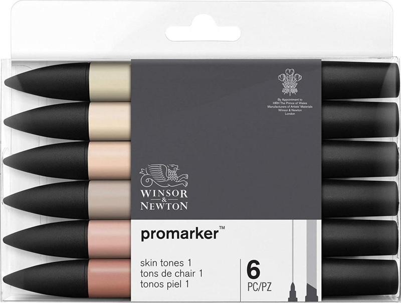 Winsor Newton Promarker 6'lı Skin Tones 1