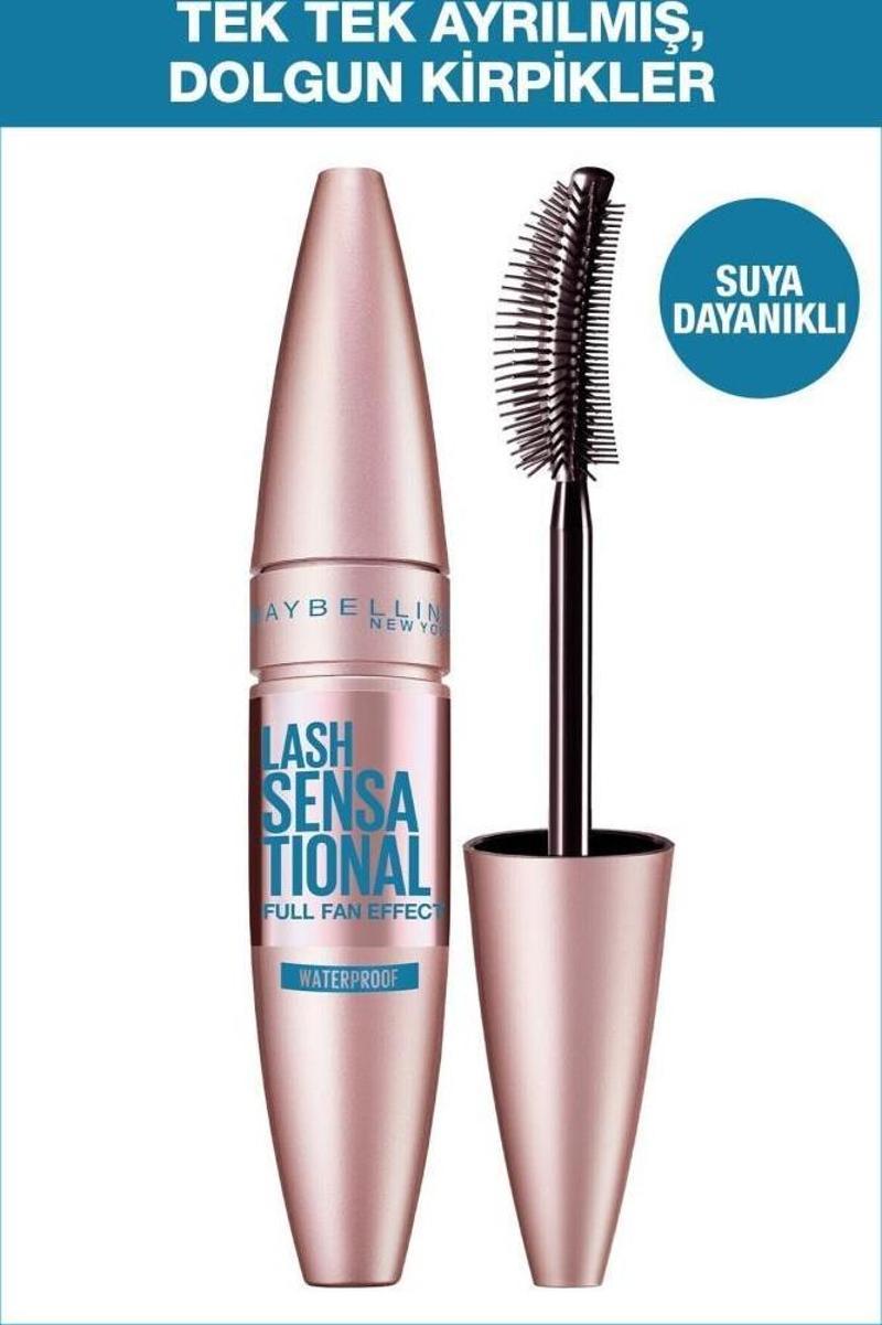 Lash Sensational Yelpaze Etkili Suya Dayanıklı Siyah Waterproof Maskara