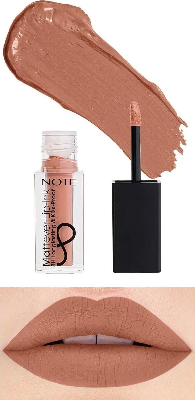 Mattever Lip-Ink Mat Ve Kalıcı Likit Ruj 04 Peach Rose - Nude