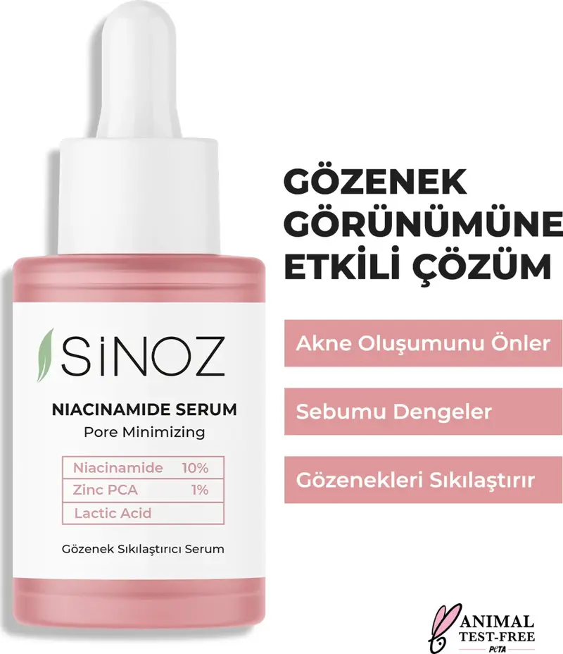 Gözenek Sıkılaştırıcı Sebum Dengeleyici Sivilce Karşıtı Serum Niacinamide 10% + Zinc Pca 1% 30 Ml