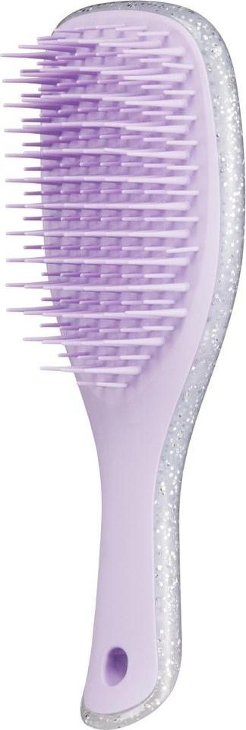 Mini Wet Detangler - Silver Glitter Lilac