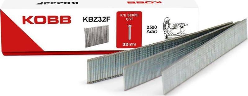 KBZ32F 32mm 2500 Adet F/E/J/8 Serisi Ağır Hizmet Tipi Kesik Başlı Çivi