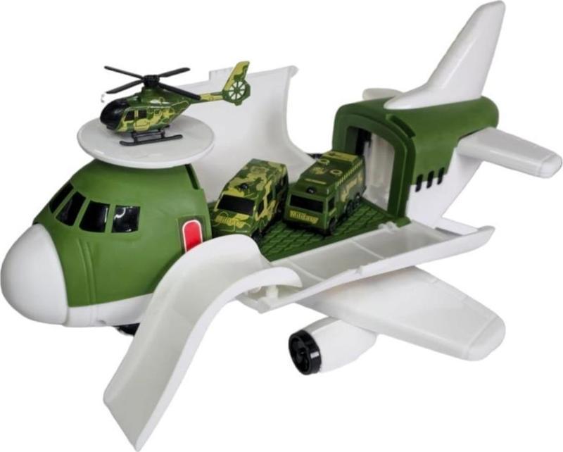 Toys Uçak Asker Seti ERN-2007,2 Araba 1 Helikopterli Oyuncak Set