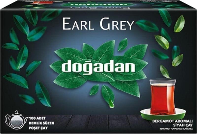 Earl  grey Gizli Bahçe Demlik Poşet 100Lü 3.2G X 12 Paket