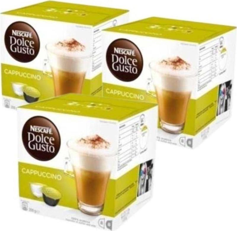 Dolce Gusto Coffee Cappuccino 16 Kapsül X 3 Adet