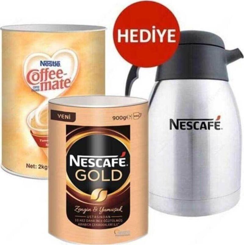 Gold 900 Gr + Coffee Mate 2 Kg -Termos Hediye