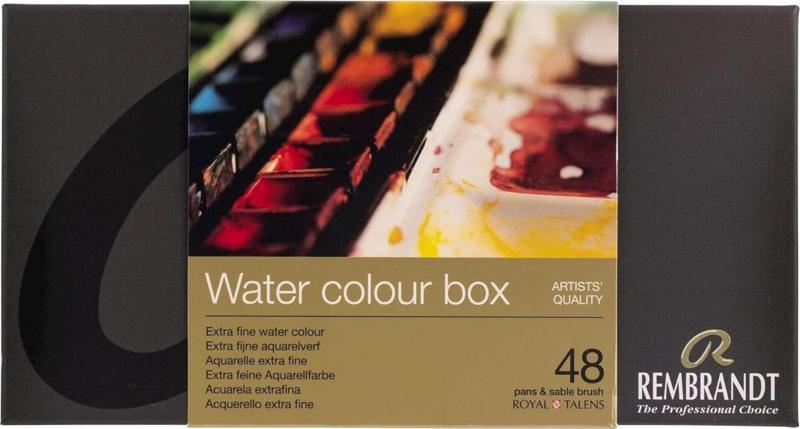 Watercolour Box 48'li Tablet Sulu Boya Seti Metal Kutulu / 05838648