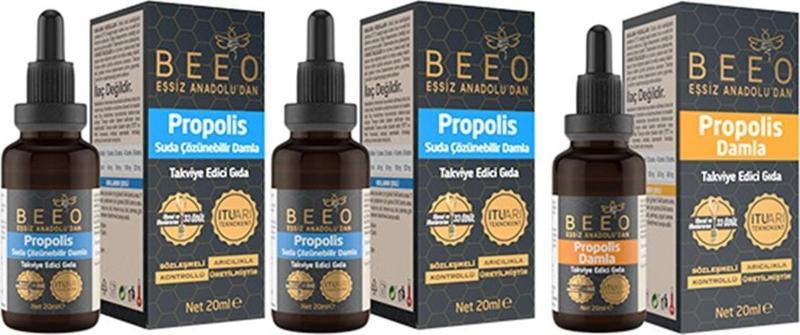 2 Adet 20 ml Suda Çözünür Propolis Damla 1 Adet 20 ml Propolis Damla