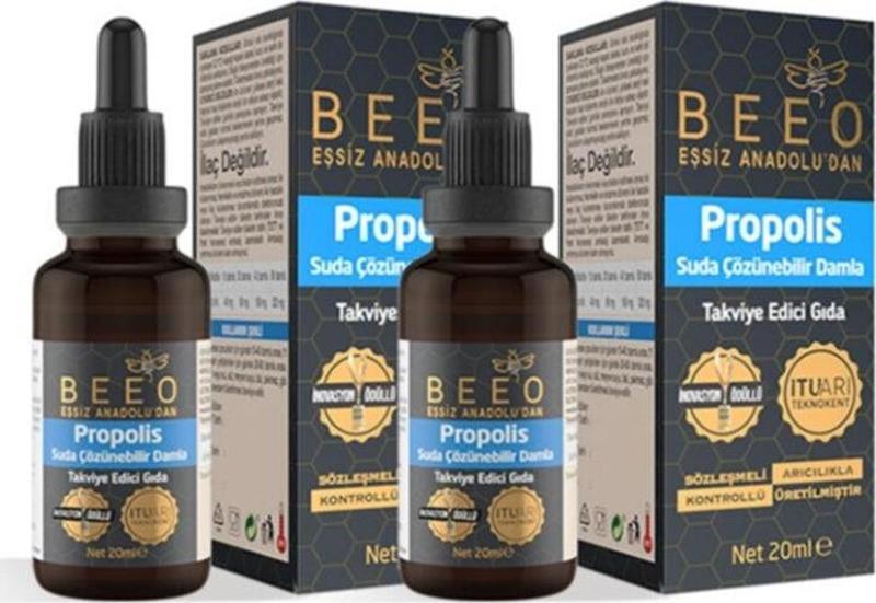 20 Ml 2 Adet Suda Çözünebilir Propolis Damla