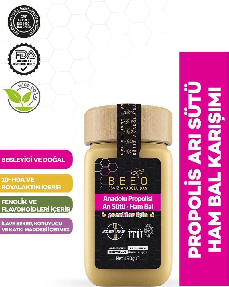 Çocuk Için Propolis Arı Sütü Ham Bal