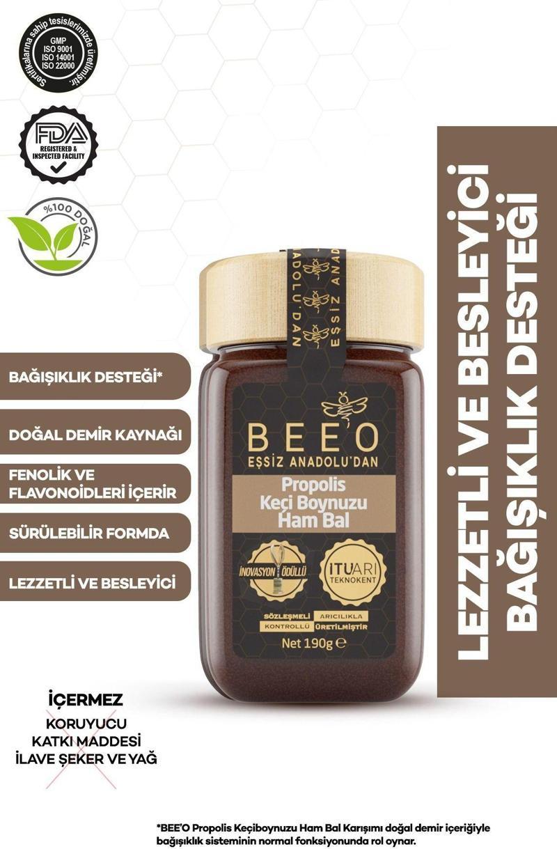 Keçiboynuzu + Ham Bal + Propolis