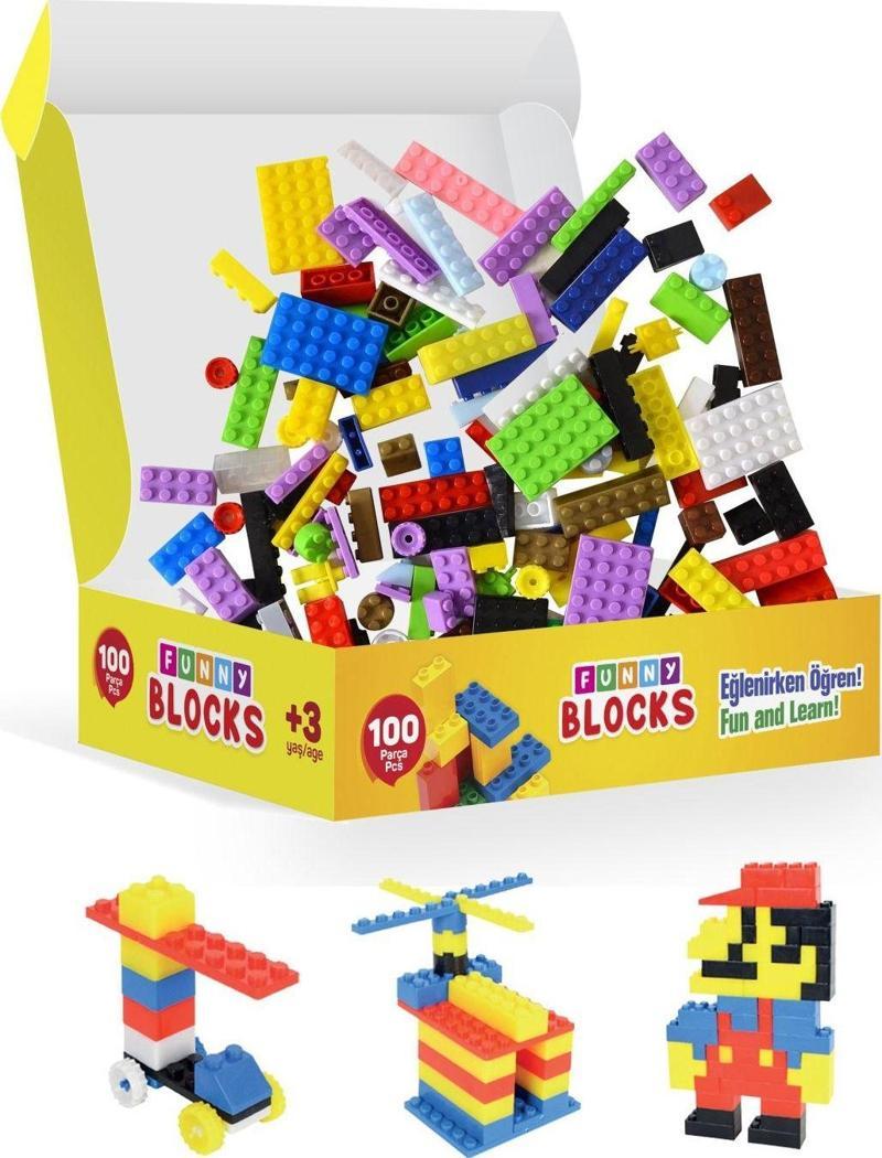 Funny Blocks Mini 100 Parça Eğlenceli Bloklar