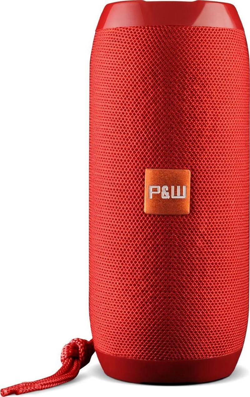 Wrx01 90 Db Sd Kart Aux Usb Girişli Kırmızı Kablosuz Bluetooth Speaker Hoparlör Ses Bombası Fm Radyo