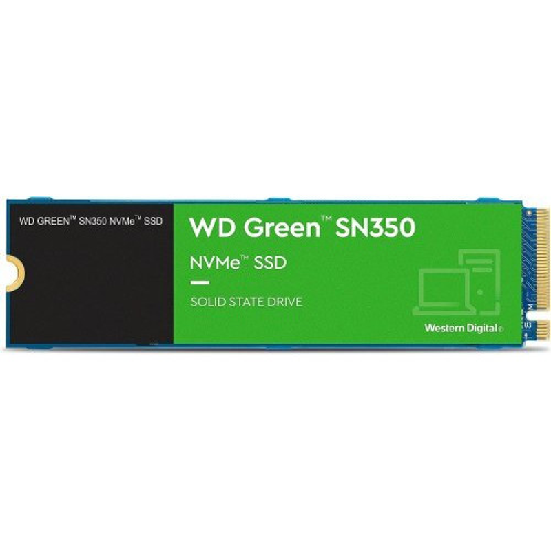 WD Green SN350, WDS500G2G0C, 500GB, 2400/1500, Gen3, NVMe PCIe M.2, SSD