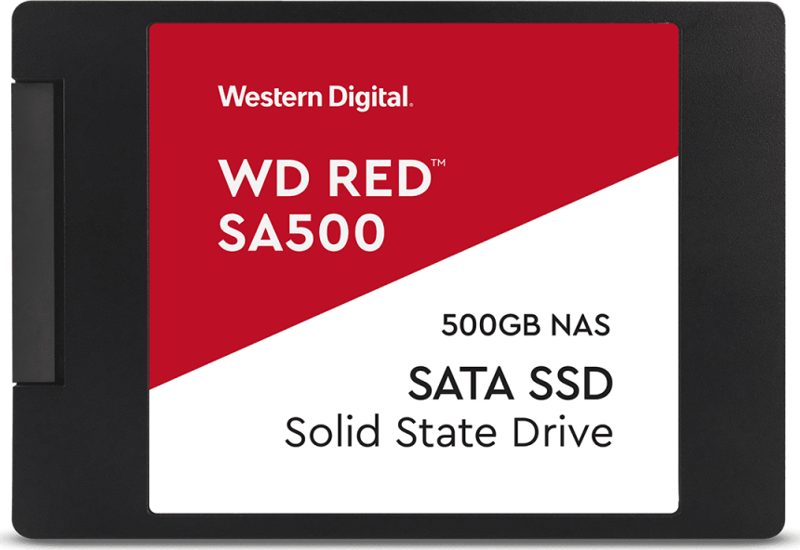 WD Red SA500, WDS500G1R0A, 500GB, 560/530, SERVER ve NAS için Enterprise, 2,5&quot; SATA, SSD