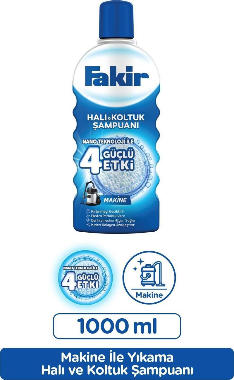 Nano Teknoloji ile Makine Halı ve Koltuk Şampuanı 1000 ml