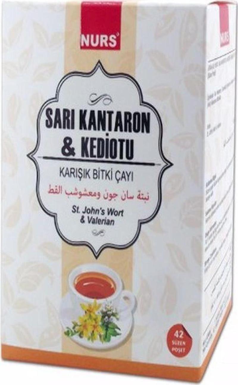 Sarı Kantaron Kediotu Kedi Otu Bitki Çayı 42Li Süzen Poşet