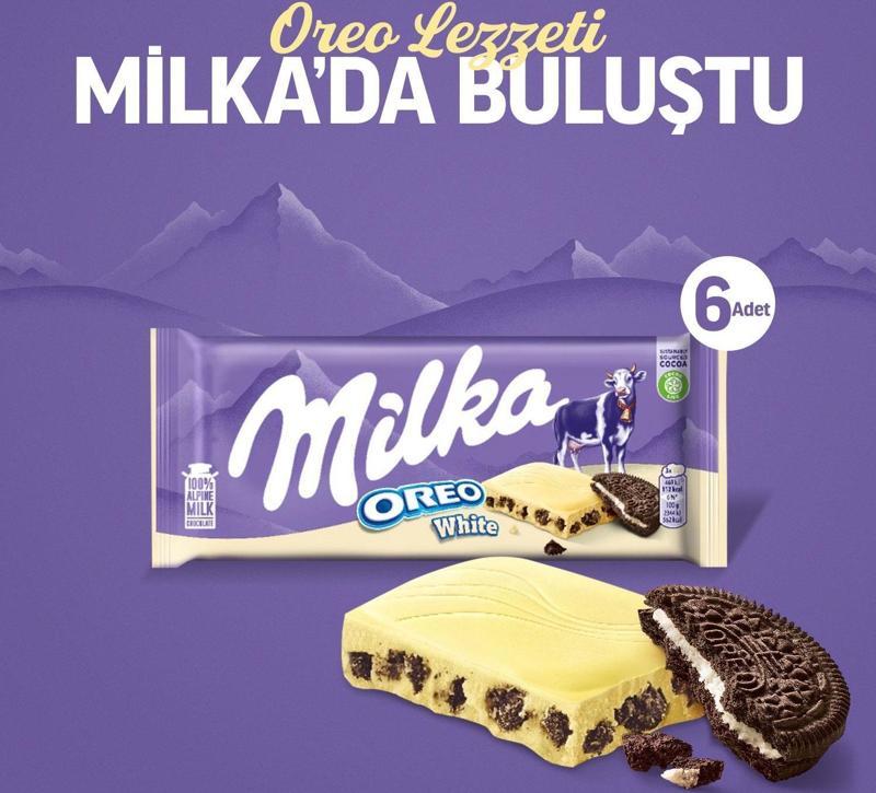 Oreo White Beyaz Tablet Çikolata 100 gr - 6 Adet