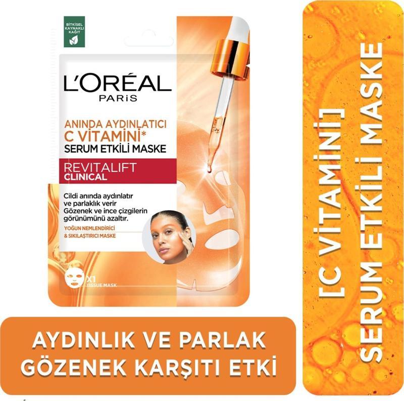 Revitalift Clinical Anında Aydınlatıcı C Vitamini Serum Etkili Maske