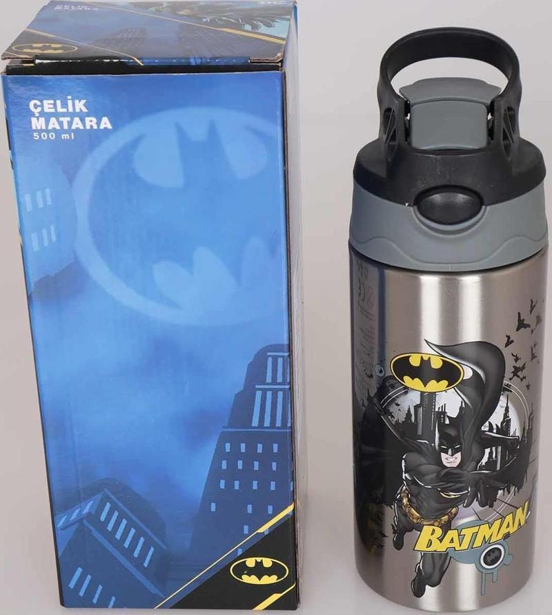 LİSANSLI BATMAN ÇELİK MATARA 500 ML 