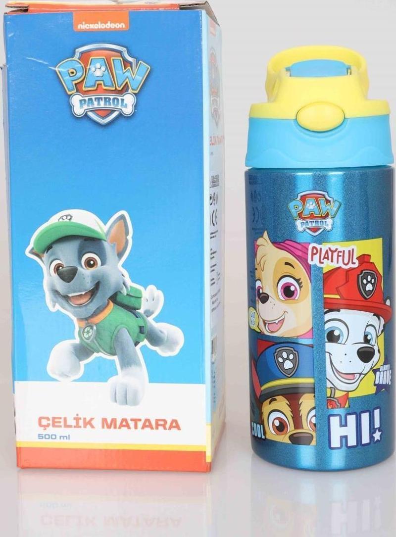 LİSANSLI PAW PATROL ÇELİK MATARA 500 ML