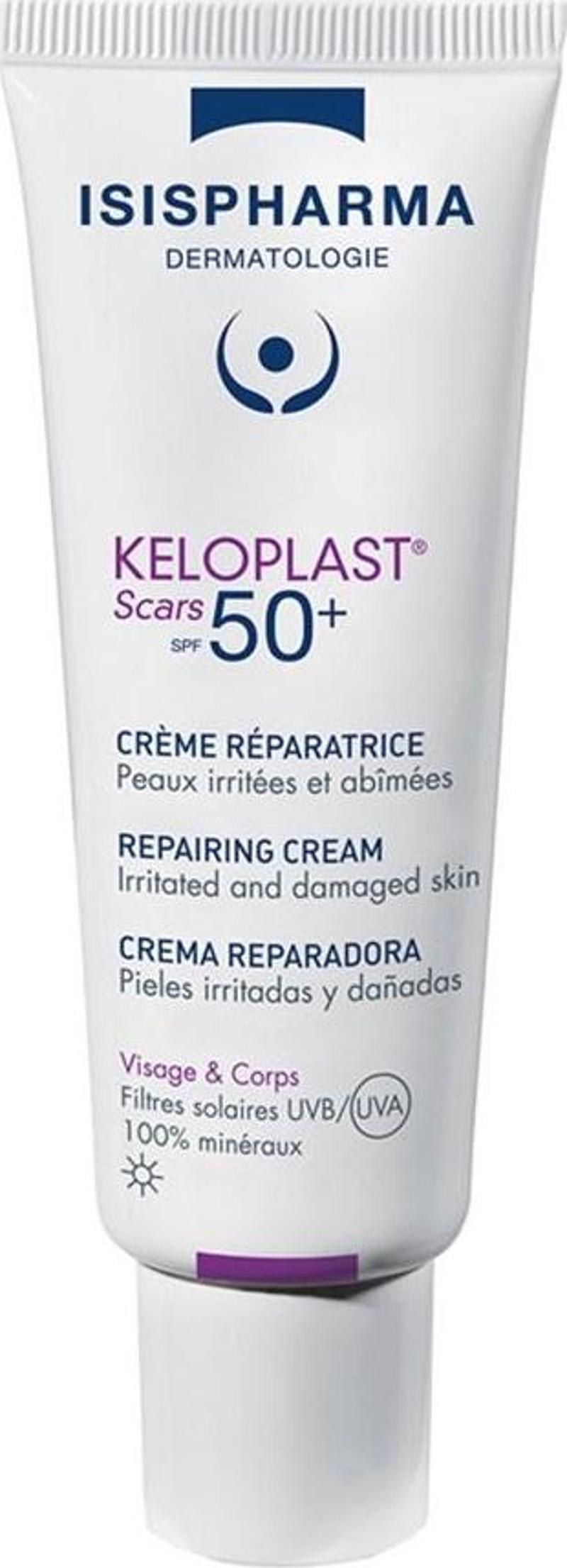 Keloplast Scars Cream Spf 50+ 40 ml Yüksek Güneş Koruyucu Filtreli Onarıcı Krem