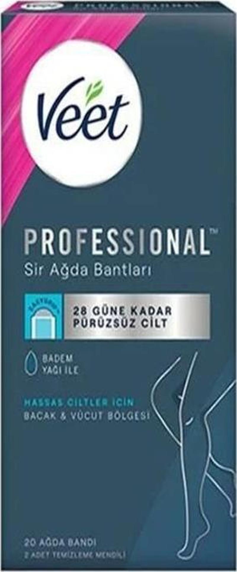 Hassas Ciltler için Pro Sır Ağda Bandı 20li