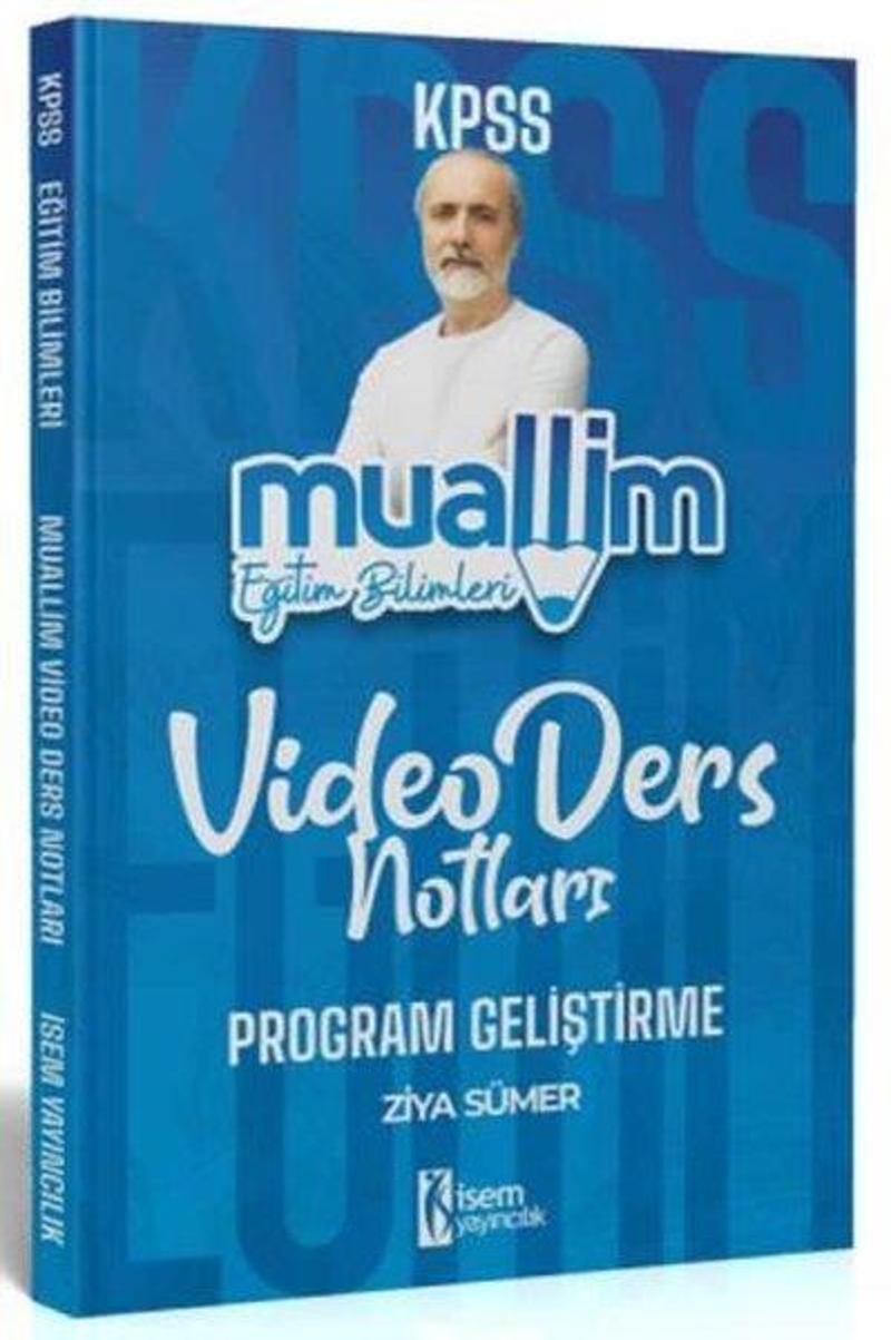 2024 KPSS Muallim Eğitim Bilimleri Program Geliştirme Video Ders Notları