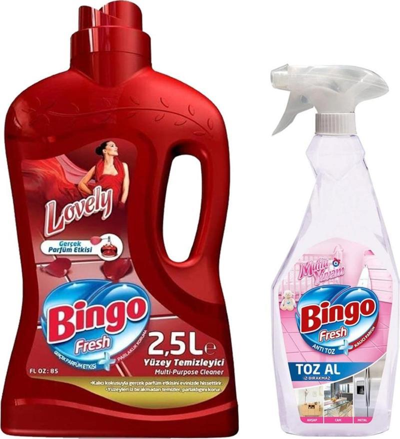 Fresh Lovely Yüzey Temizleyici 2,5 Lt & Mutlu Yuvam Toz Al İz Bırakmaz 750 Ml