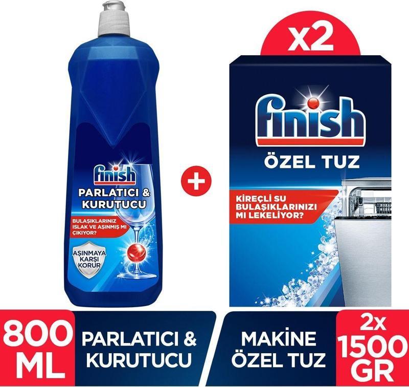 Bulaşık Makinesi Tuzu 3000 G Parlatıcı Ve Kurutucu 800 Ml