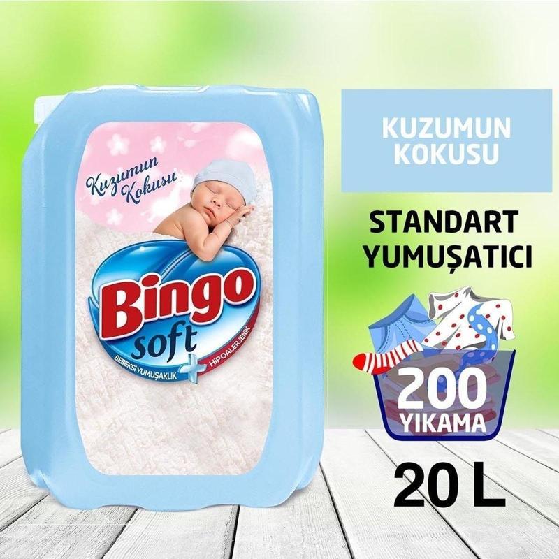 Soft Kuzumun Kokusu Çamaşır Yumuşatıcısı 5 Lt X 4 Adet